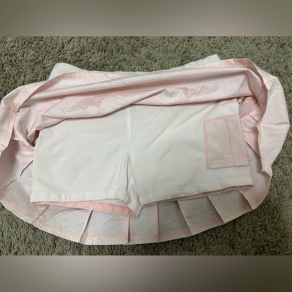 Lululemon Shimmering Pink Pace Setter Skirt RARE 4 - Picture 7 of 9